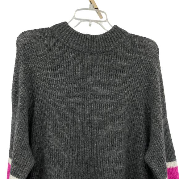 h Women Mock Neck Pullover Long Sleeve Knitted Sweater - Picture 3 of 11